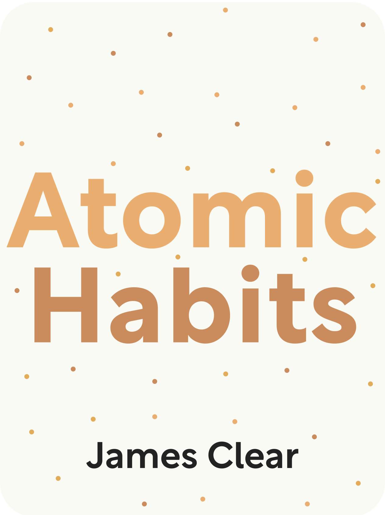 Book cover for Atomic Habits by James Clear