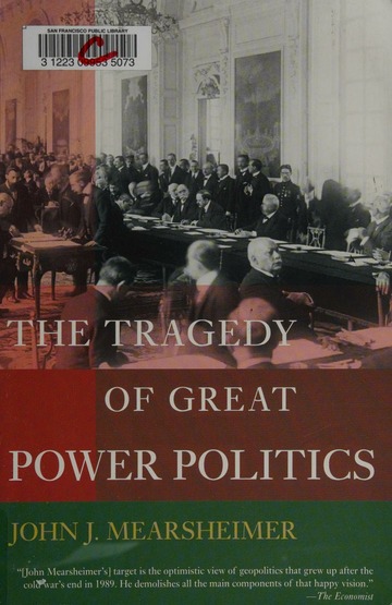 Book cover for The Tragedy of Great Power Politics by John Mearsheimer